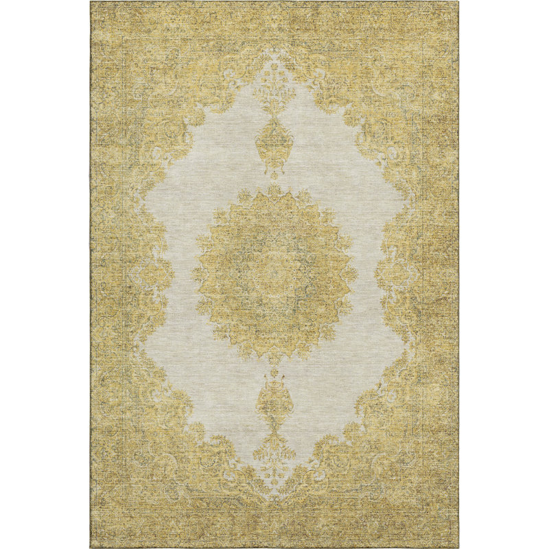 Premium Machine Washable Natoma AMF1003 Oriental Rug, Rectangle 5' x 7'6"