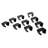 Outsunny Furniture Clips, Outdoor Sectional Couch Connectors, Wicker Furniture/Chair Clamps for a Module Patio Sofa