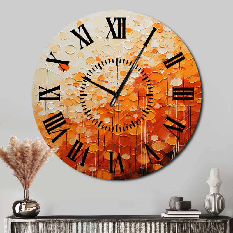 Horloge murale Tangerine Tango IV, Surdimensionné
