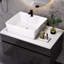 Petit meuble-lavabo flottant avec lavabo