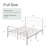 Kawamoto Metal Platform Bed Frame with Elegant Modern Design-1191489905-1191489909
