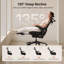 Chaise de bureau ergonomique noire Cablady-1558858988