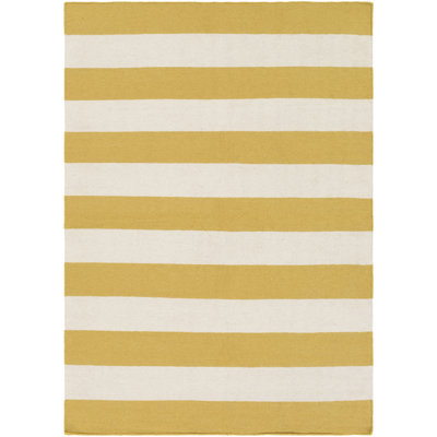 Tapis orange/blanc pâle laine Stonebridge