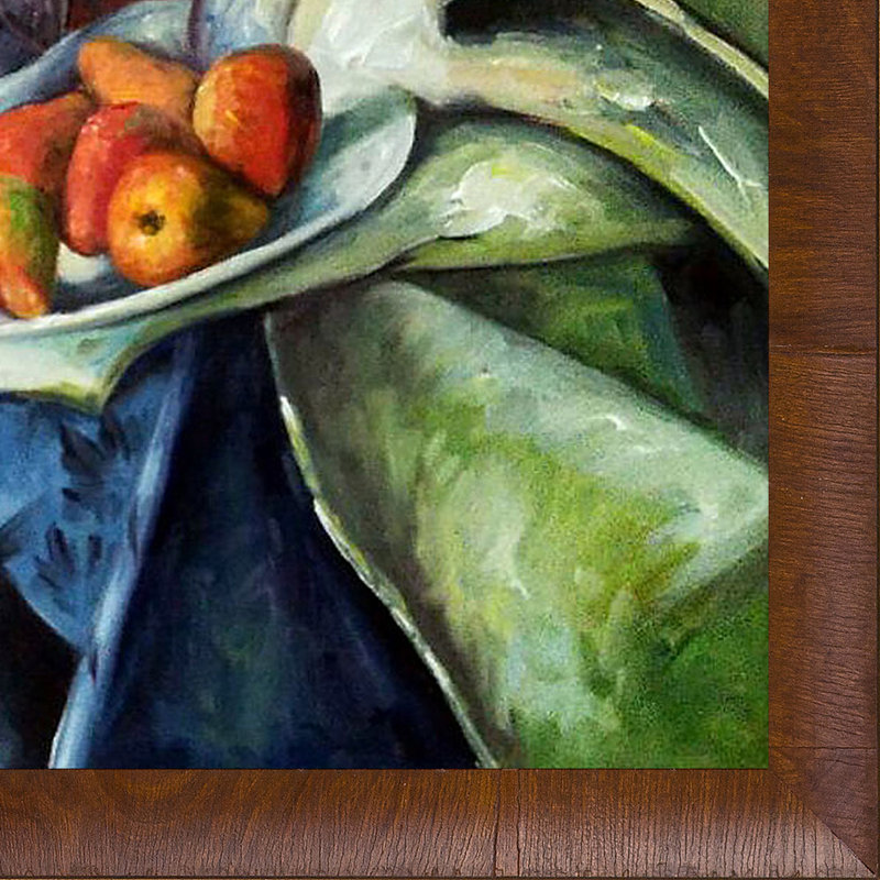 Peinture encadrée "" toujours vie avec le pot et les aubergines de gingembre "de paul cezanne, H 23 po x l 27 po x P 2 po