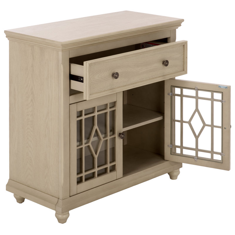 Commode 2 tiroirs Ben, Crème