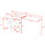 Chariot de cuisine polyvalent avec roues verrouillables, table extensible et armoires spacieuses-49812788