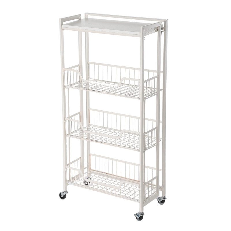 49.5cm W Steel Storage Rack, White