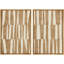 «Set Taupe Tones Modern Geometric Abstract», 2 pièces sur toile-98464614-98464615