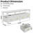LED TV Stand with Power Outlet for Living Room,Dresser with 4 Drawers Entertainment Center, White Azucena