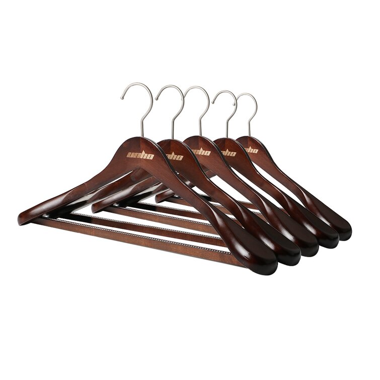 Quality Hangers Wood Non-Slip Standard Hanger