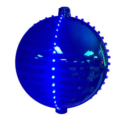 Celebrations Platinum LED Pure Lighted Ornament 6 in. Hanging Decor