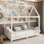 Lit simple moderne avec garde-corps et DEL Modern-1046775181