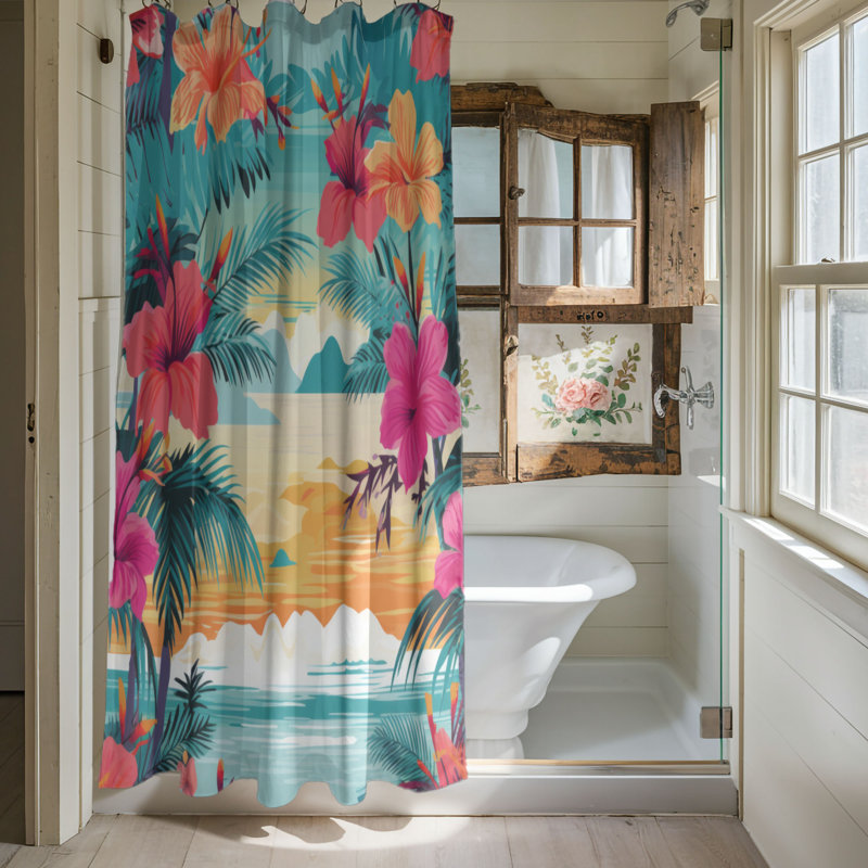 Archipelago - Rideau de douche Premium, H 74 po x l 71 po