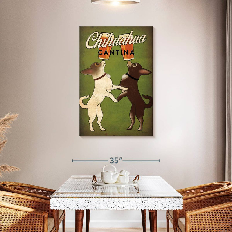 Chihuahua Brampt double, H 45 po x l 30 po