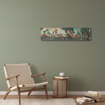 "La grande bataille de Sekigahara" par Tsukioka Yoshitoshi - Art mural sur toile tendue avec châssis