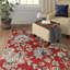 Tapis bourgogne / beige Demaris-983586805