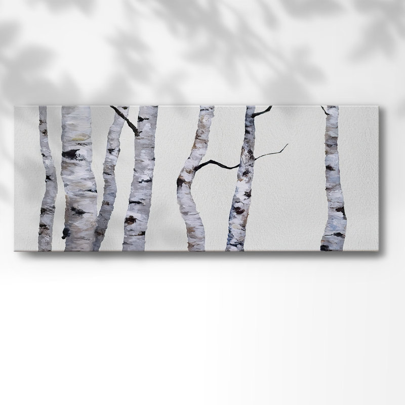 Bouleaux avec toile tendue I-Gallery_2781635WC, H 8 po x l 20 po x P 1,5 po