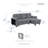 Neroni 79.5" Modern & Contemporary Sectional - Boucle Sectional, Reversible Chaise for Flexible Layout, Integrated Sleeper and Storage-1939346122