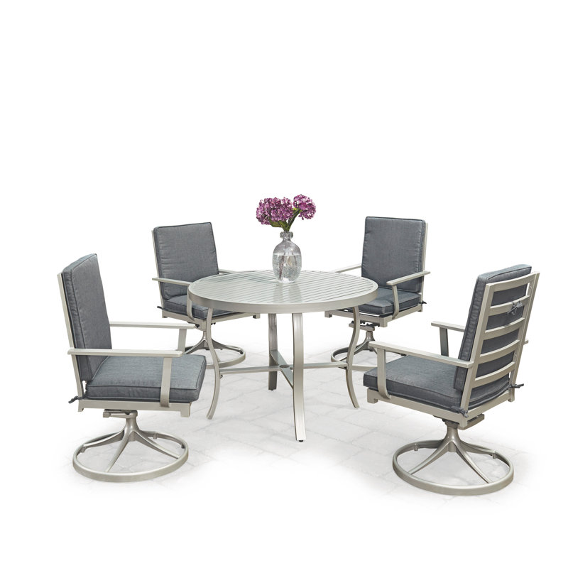 Ensemble repas 5 pièces Dinan, H 28,75 po x l 42,5 po x P 42,5 po