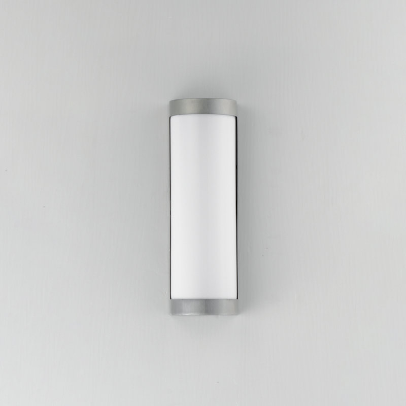 Support mural demi-lune pour l'extérieur, Aluminium brossé