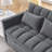 Convertible  Sleeper Sofa with Adjustable Backrest-1519406552