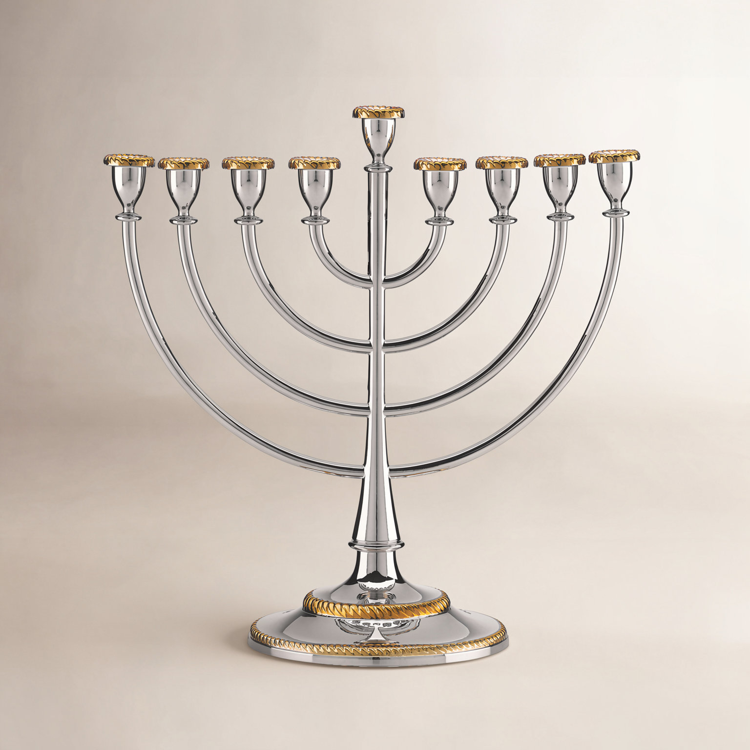 Traditional Menorah, Gold