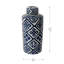 D6.3X13.8 "Bocal cylindrique bleu et blanc Valora