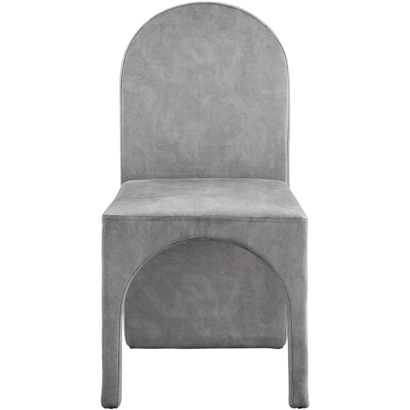 Carpathia 18.5'' H Velvet Upholstered Side Chair, Grey Velvet