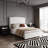 Bed Frame with 56" Tall Headboard, Boucle Upholstered Platform Bed with Nailhead Trim, Soft Fabric, No Box Spring Needed, Easy Assembly-1409323677-1409323676