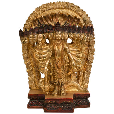 Lord Vishnu dans son grossissement cosmique