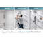 Ensemble de panneau de douche 96 "imperméable SPC - 4 pièces pour contour de salle de bain sans coulis (30 po x 60 po x 96 po)-118907734