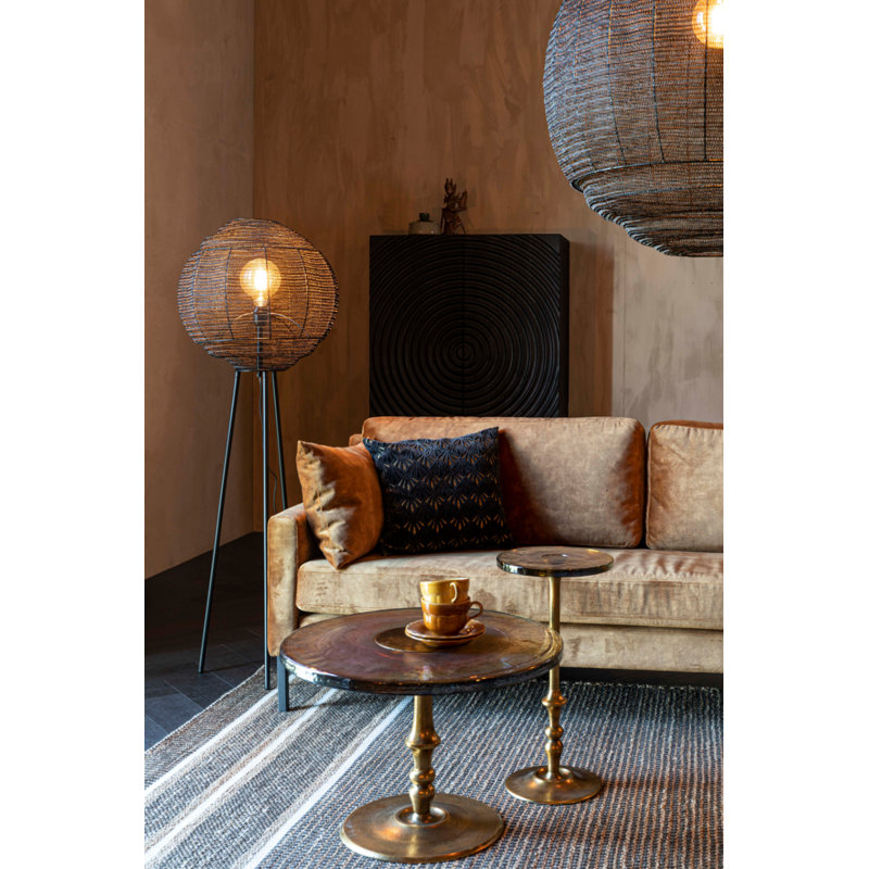 1 - Light Pendant, Black, 70" H x 28" W x 28" D