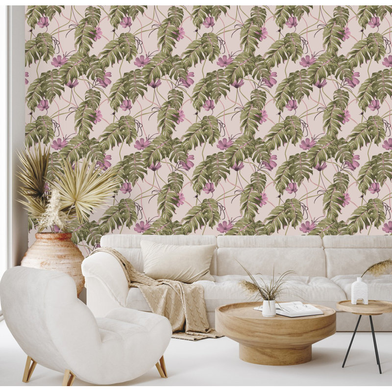 Hubery Floral Tile, 2.08' W x 18.75' L