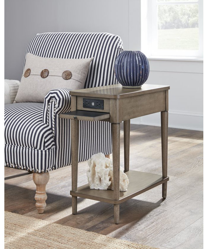 Table de bout Blatt, Bouleau gris