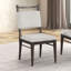 Mobilier de salle à manger moderne en noyer foncé 2 pièces