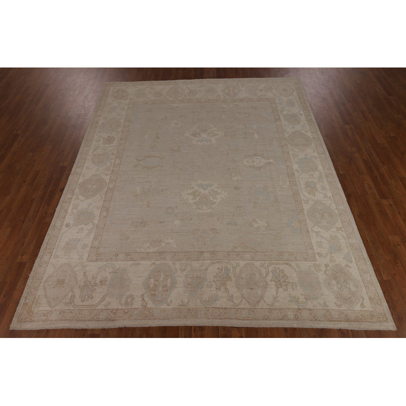 Earth Tone Vegetable Dye Oushak Area Rug