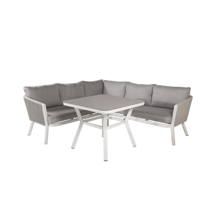 Wurtsboro 6 - Person Deep Seating with Cushions, White