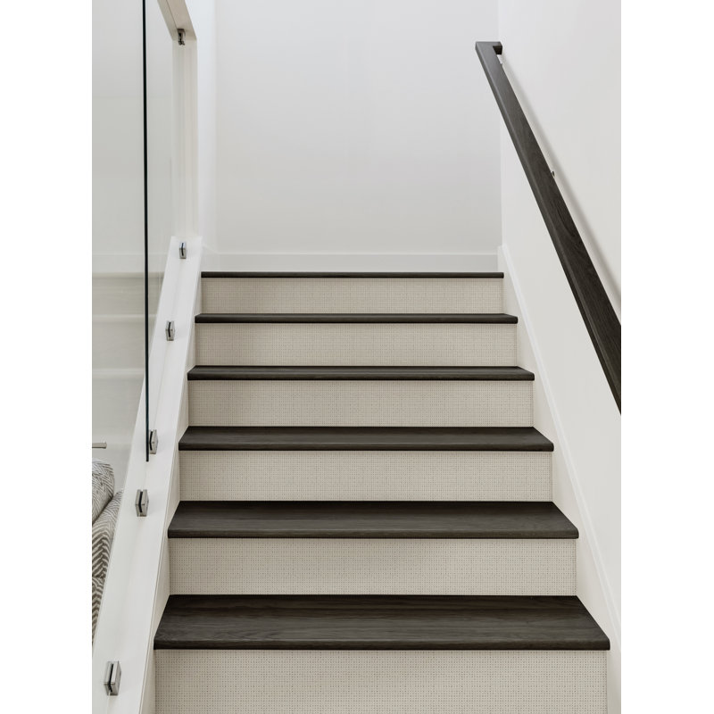 Montant d'escalier en toile de jute, Beige désert, H 7 po x l 48 po
