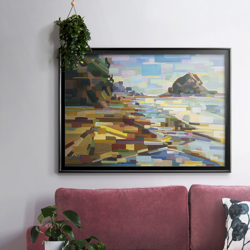 «Best Coast», toile tendue avec châssis_UBOR123, Noir, H 18 po x l 26 po x P 1,5 po