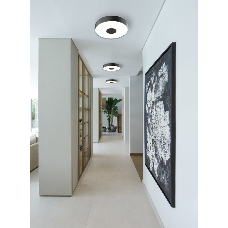 Jasper LED Flush Mount, Black/Gold