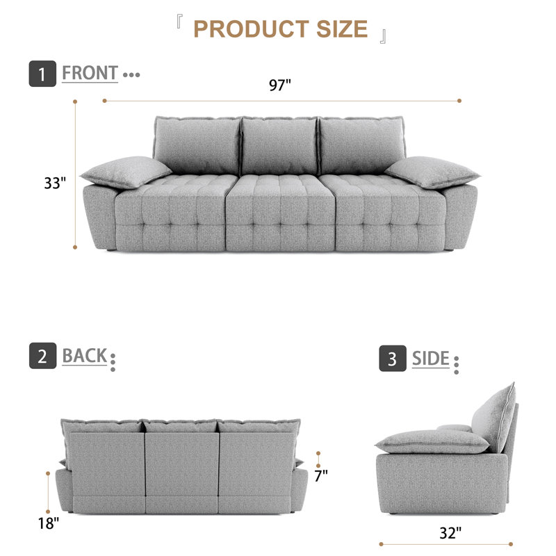 Jetzael Upholstered U-Shaped Sectional Right Hand Facing