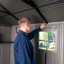 Lifetime 9.5 Ft. X 7 Ft. High-density Polyethylene (plastic) Outdoor Storage Shed With Steel-reinforced Construction