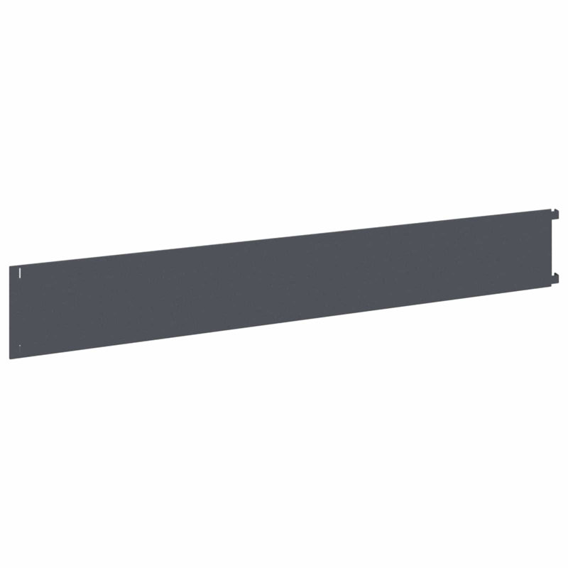 102 cm W Steel Lawn Edging Fencing with 30, 15cm H x 102cm W, Anthracite