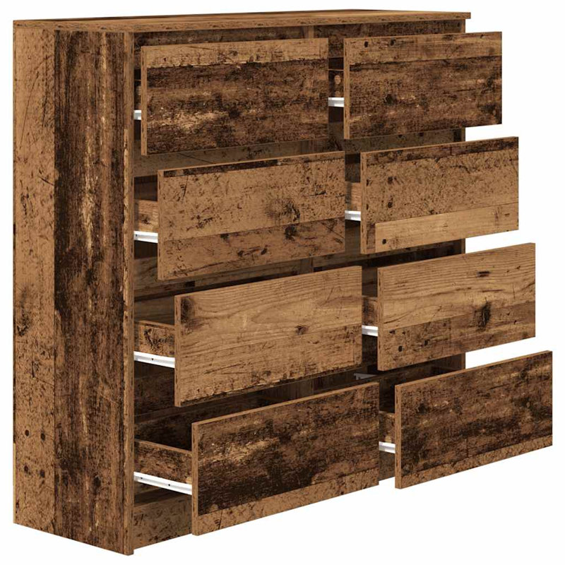Sideboard 100X35x99 Cm Engineered Wood, Old Wood