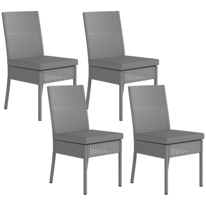 Outdoor Patio Dining Chair with Cushion