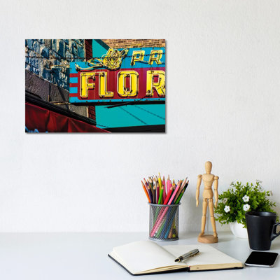 Prost Florist, Irving Park Rd. by Raymond Kunst - No Frame Gallery-Wrapped Canvas Giclée on Canvas
