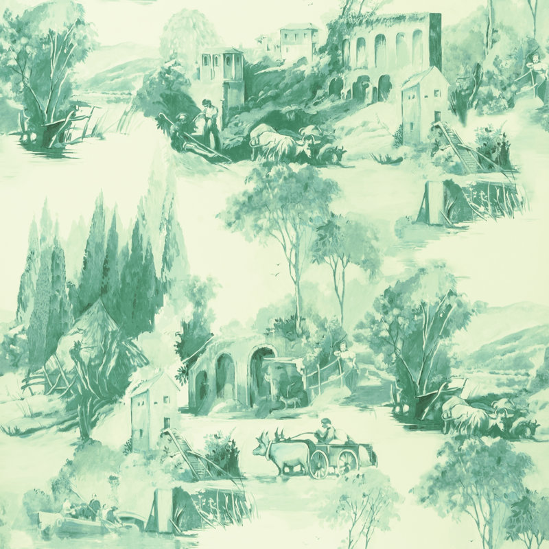 Colony Anastacia Wallpaper 10.06m x 53cm, Jade