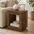 Wood End Table, Square Side Table Nightstands