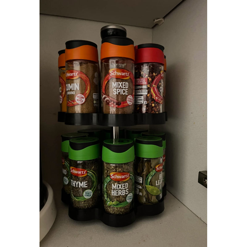 Freestanding Spice Jar & Rack Set