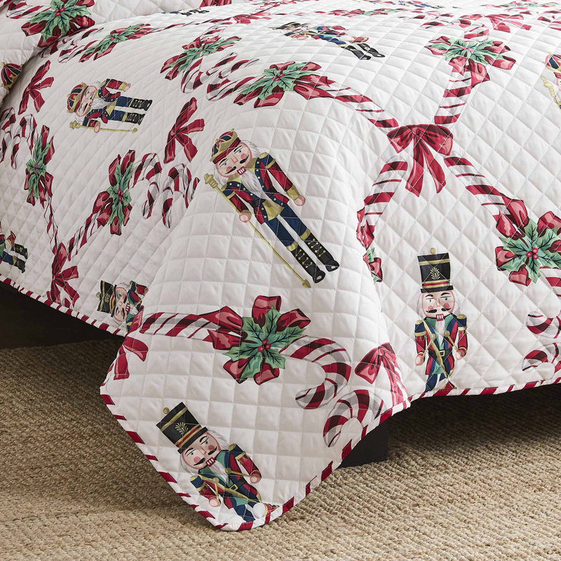 Avanti Linens Bows & Branches Quilt Set, King Quilt + 2 Shams